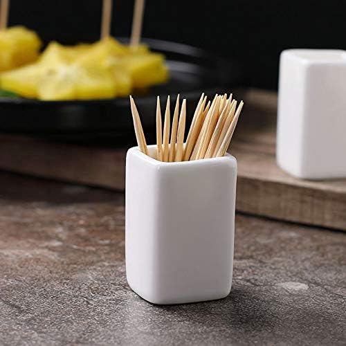 2 Pcs Ceramic Toothpick Holders