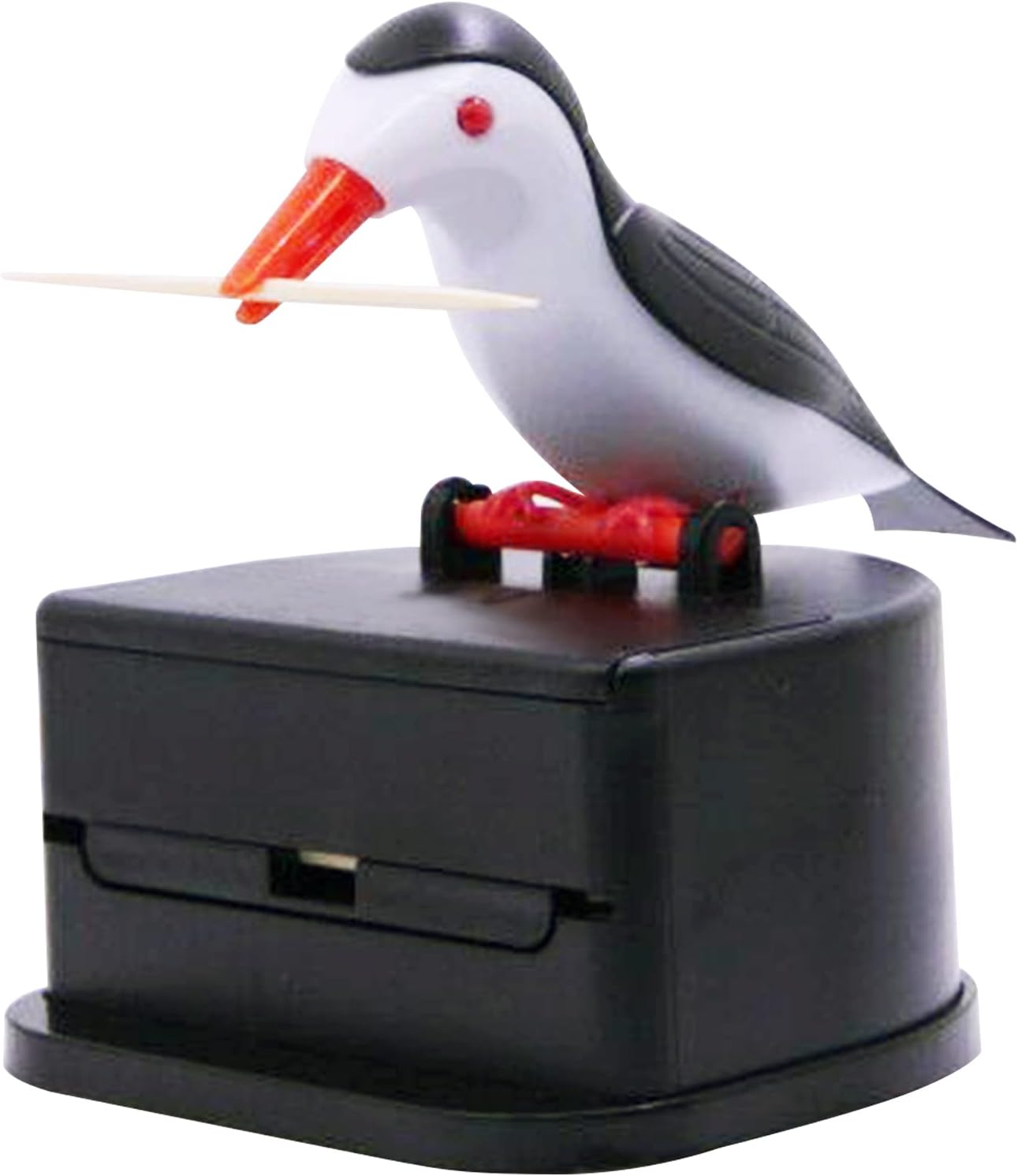 Creative Bird Toothpick Dispenser Automatic Toothpick Holder Cartoon Style Dustproof Storage Box for Dining Table and Home